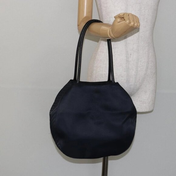 SAINT LAURENT Shoulder Bag Nylon Black Gold Auth yk19451 - Picture 3 of 16